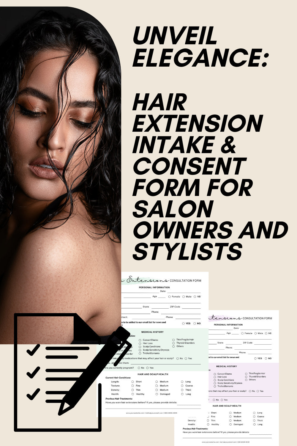 Unlock Professionalism: Hair Extension Intake & Consent Form for Salon Owners and Stylists
